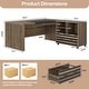 preview thumbnail 12 of 19, 62.2" Executive Desk with Mobile File Cabinet, L-Shaped Office Desk for Home Office
