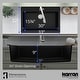 preview thumbnail 18 of 52, Karran Top Mount 33 in. Large Single Bowl Quartz Workstation Kitchen Sink