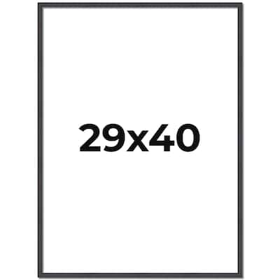 29x40 Frame Brown Picture Frame - Complete Modern Photo Frame Includes