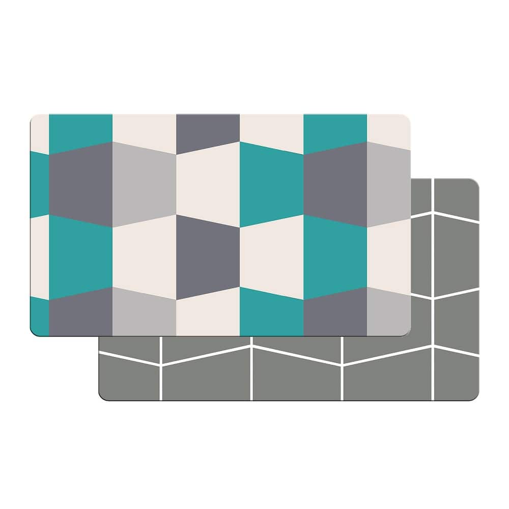 Anti-fatigue Kitchen Mat Rubber Rugs Waterproof 31'' x 18 '' Two sides-usage