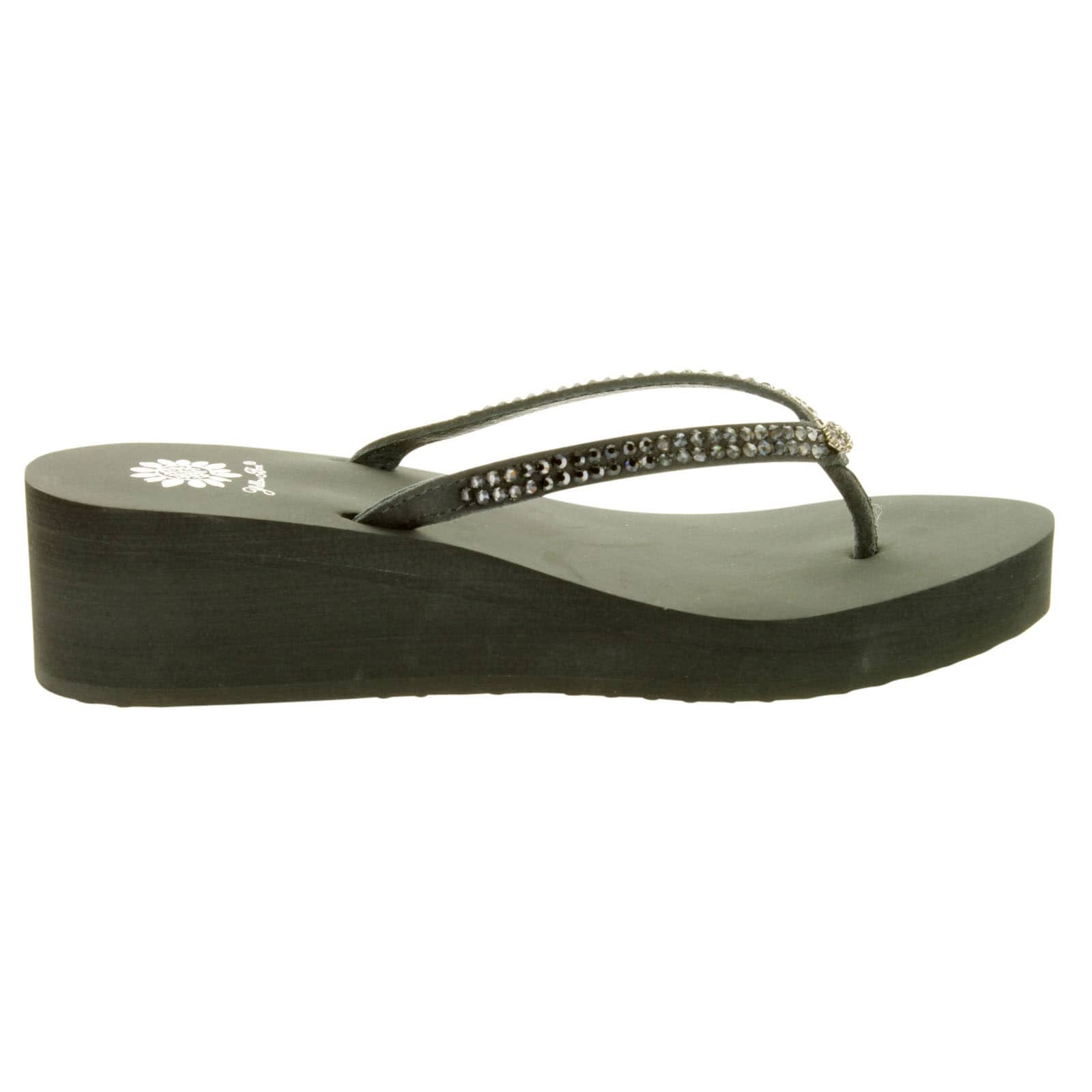 Yellow box custard flip flops Clearance