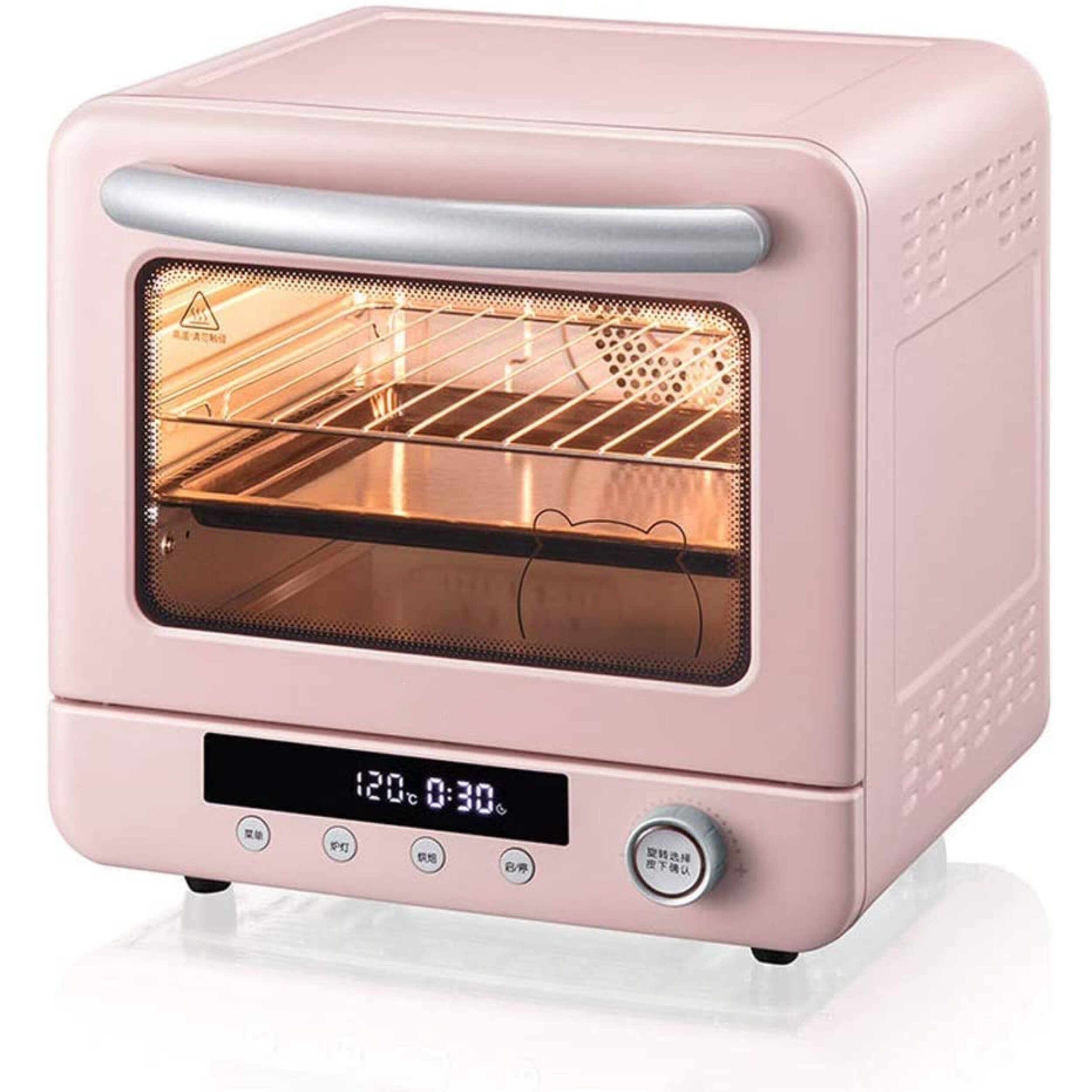 Multifunctional Electric Oven Cute Mini Small Oven Light Pink Toaster Oven  Electric Oven for Baking Bread Baking Ovens