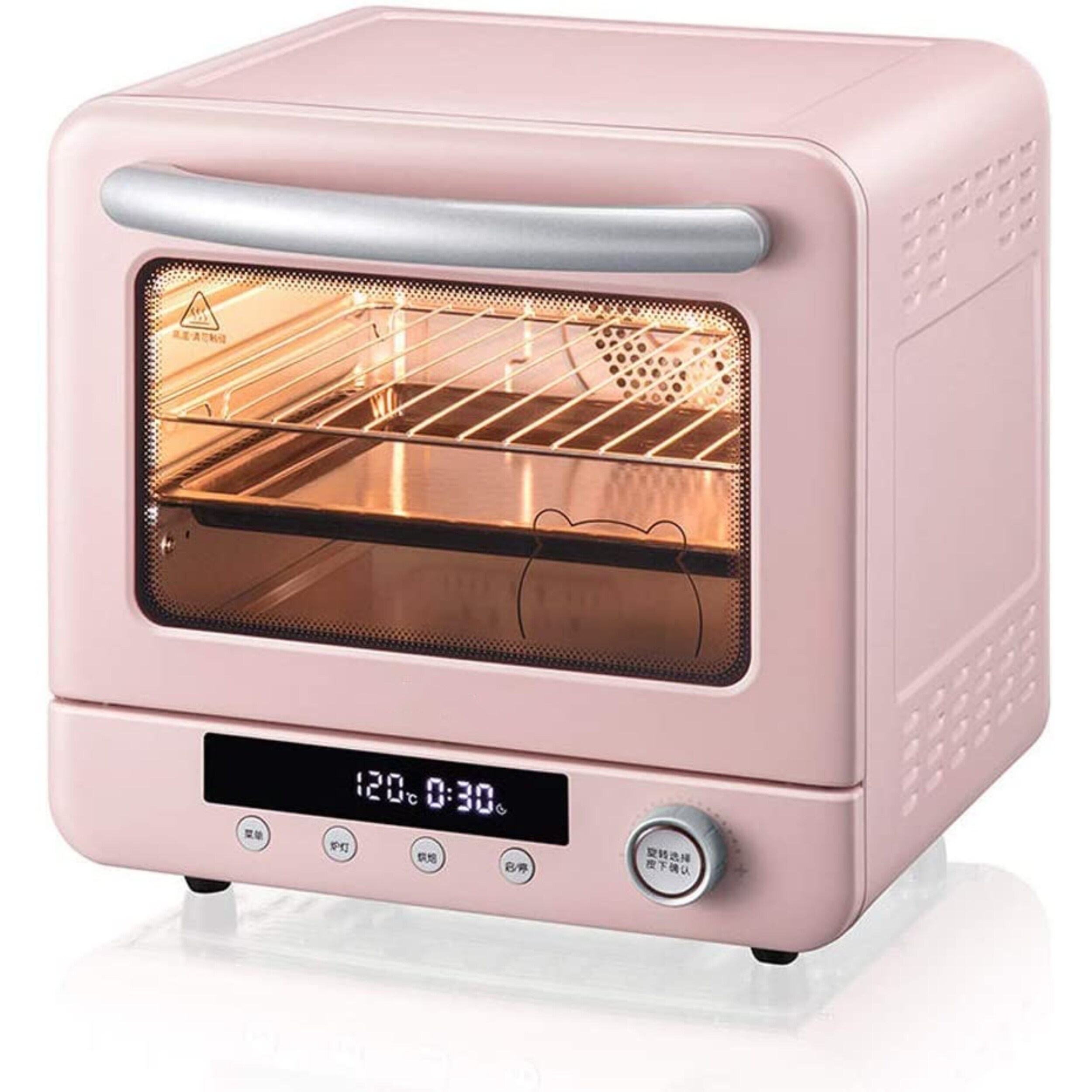 Pink toaster deals oven