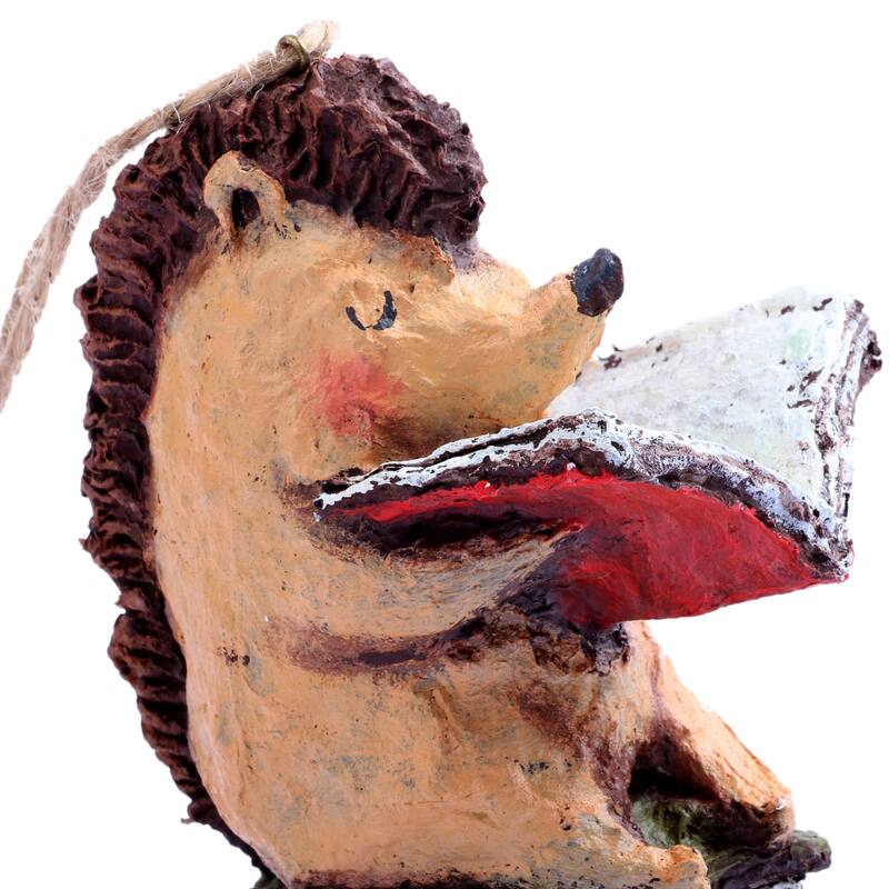 Novica Handmade HedgehogS Intellect Papier Mache Ornament