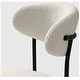 preview thumbnail 17 of 48, Bayville Mid-Century Curved Back Fabric Upholstered Metal Dining Chair (Set of 6)