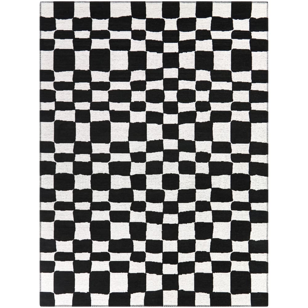 Straker Abstract Checkered Indoor/Outdoor Area Rug