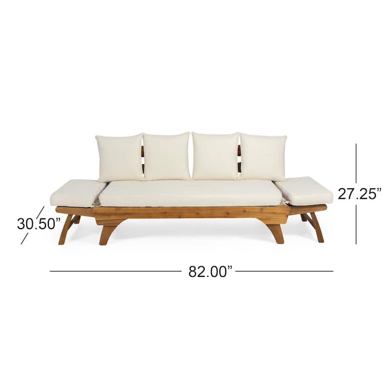 Serene Acacia Expandable Daybed by Christopher Knight Home