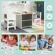 preview thumbnail 6 of 8, Babyjoy Kids Art Play Wood Table and 2 Chairs Set w/ Storage Baskets
