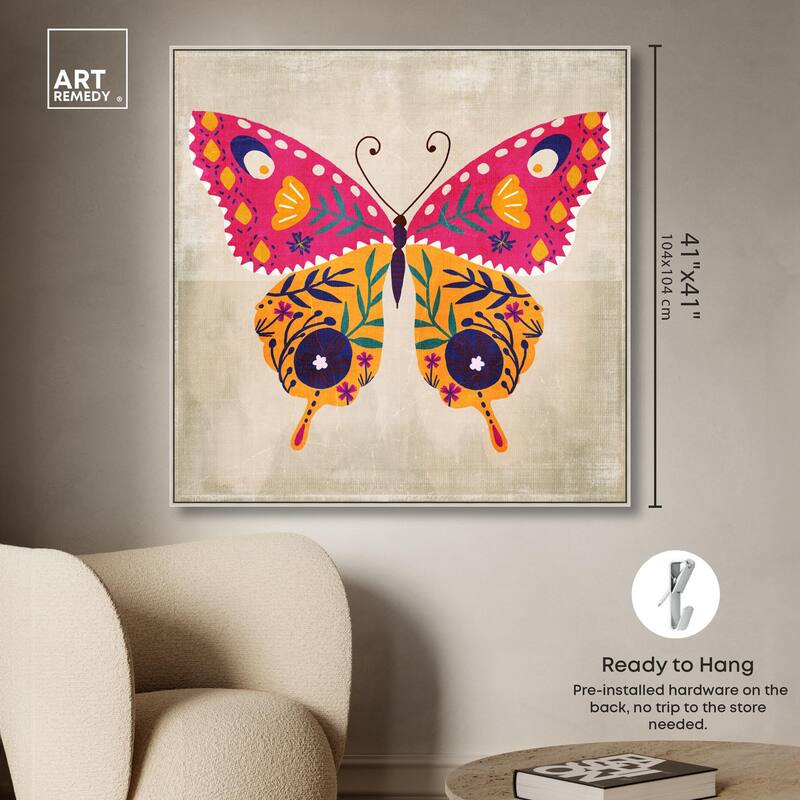 Butterfly Wings II Canvas by Art Remedy