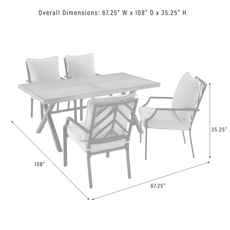 Crosley Otto 5Pc Outdoor Metal Dining Set