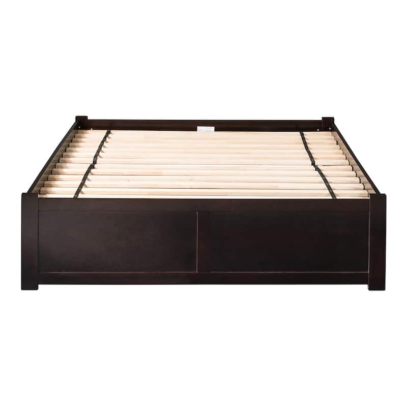 Platform Bed with Drawers & Charger - Modern Storage Bed Frame - Underbed Storage Solutions
