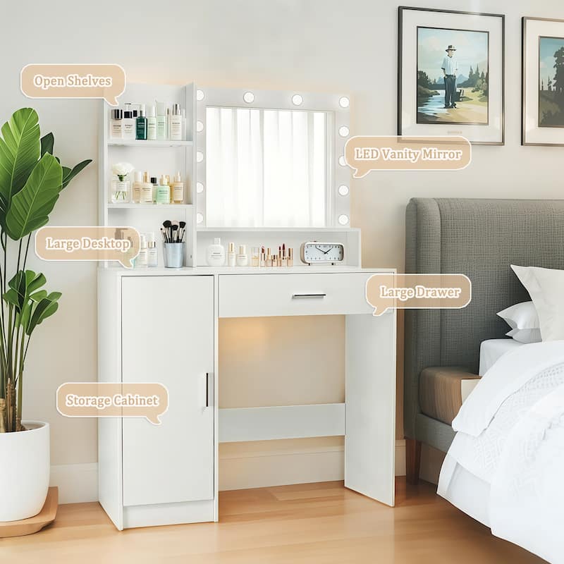 Makeup Vanity with 3 Lighting Modes