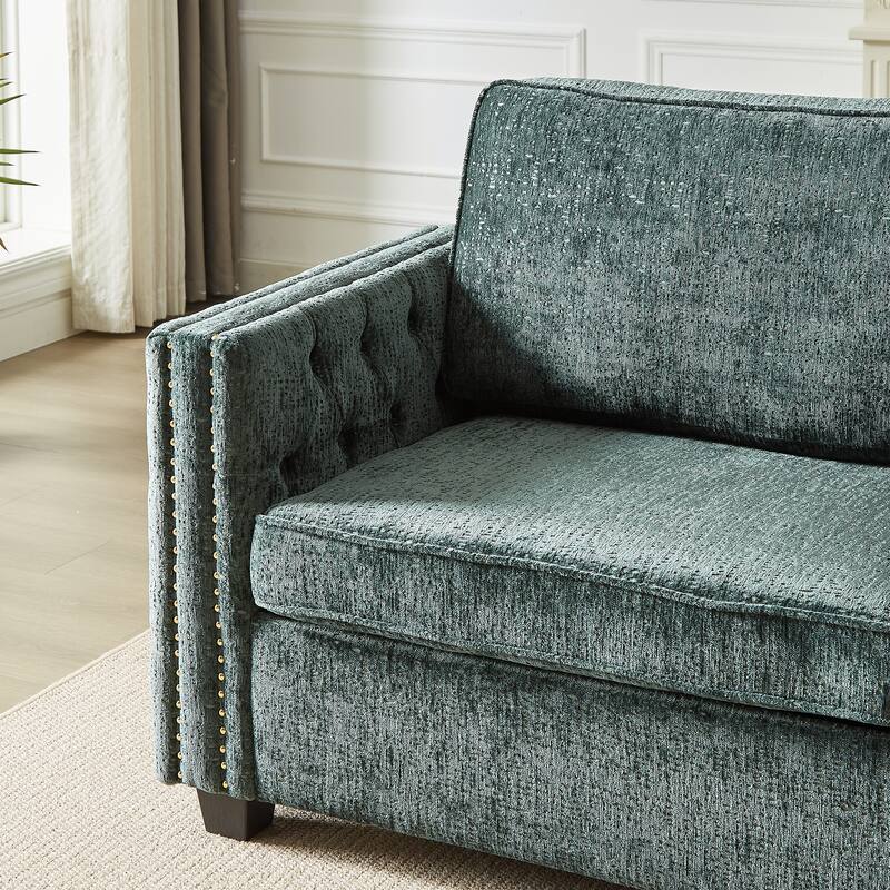 Luxurious Chenille Couch with Sleeper Sofa Bed, Easy Assembly, and Ultimate Comfort