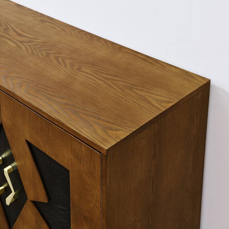 Versatile Mid Century Modern Storage Cabinet with Adjustable Shelves