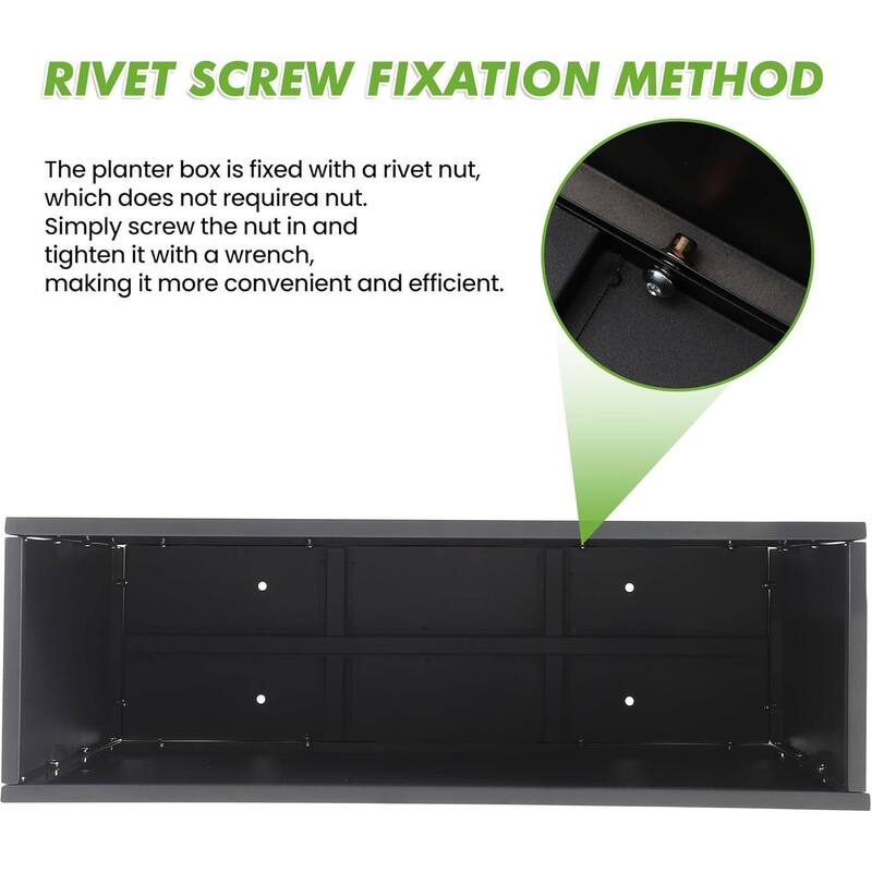 36x12x26 Inch Vertical Garden Planter, Planter Box for Patio, Balcony, Garden Plants