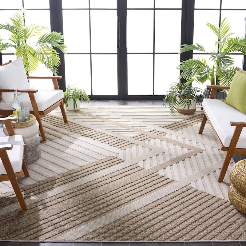 SAFAVIEH Global Hudaye Indoor /Outdoor Modern Rug