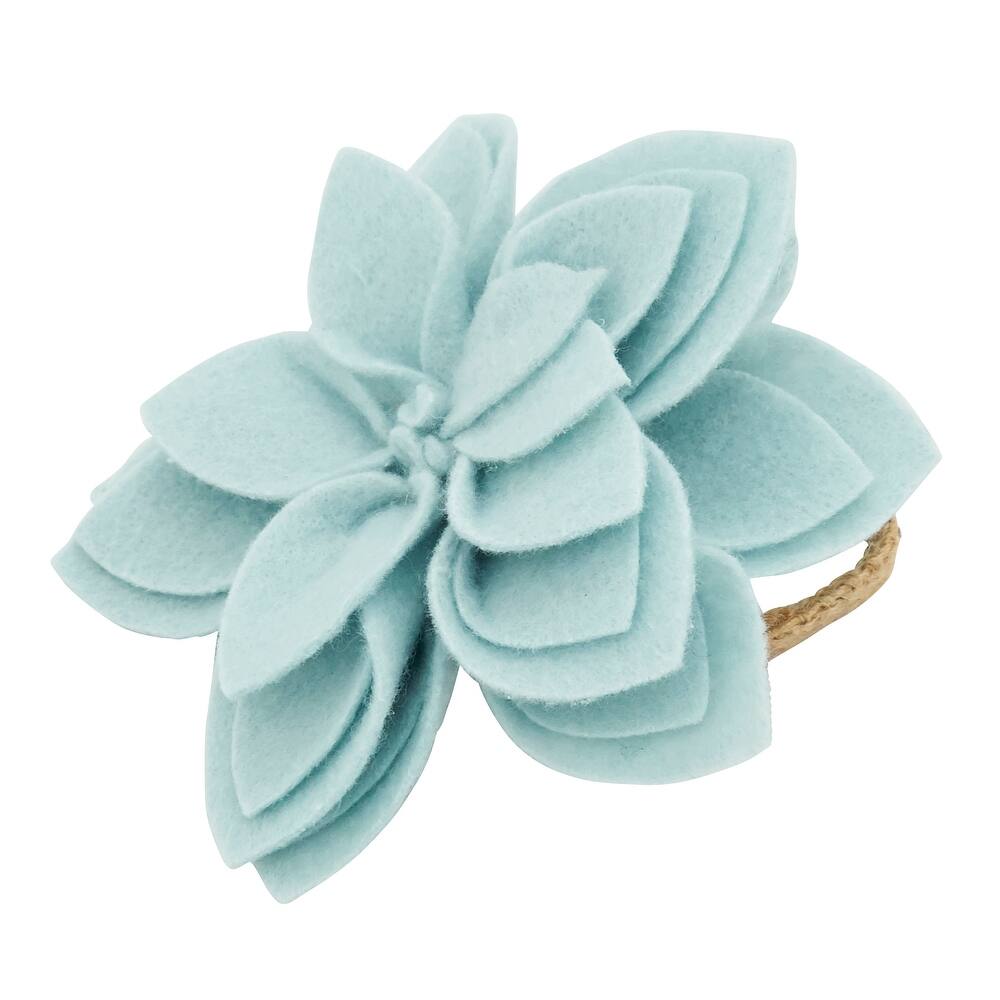Felt Blossom Napkin Ring (Set of 4)