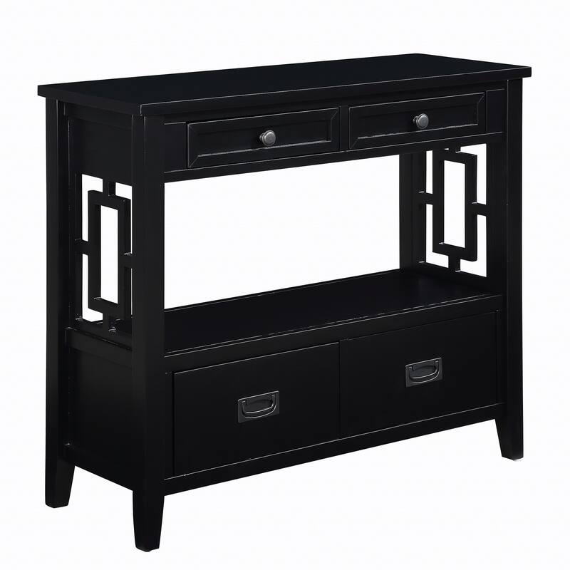 36-inch Modern Multifunctional Solid Pine Console Table