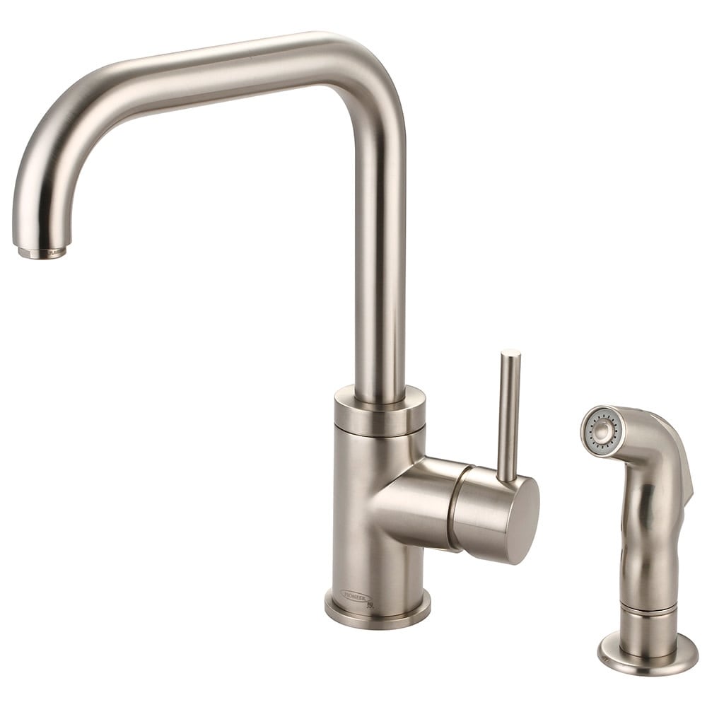 Pioneer Faucets Motegi 1.5 GPM Single Hole Kitchen Faucet with 8" 90
