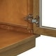 preview thumbnail 51 of 51, Buffet Cabinet with Glass Doors, Arched Cabinet with Adjustable Shelves, Kitchen Storage Cabinet with Rebound Device