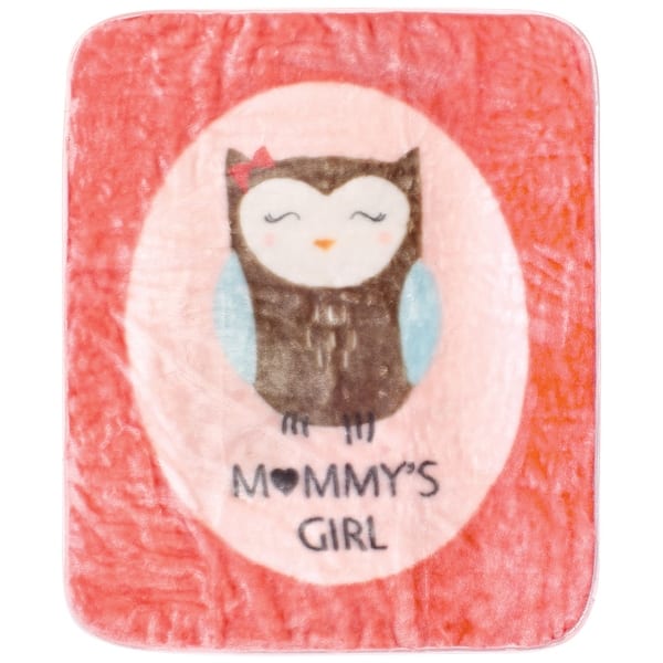 slide 1 of 1, Hudson Baby Infant Girl High Pile Plush Blanket, Mommys Girl, One Size - Mommys Girl - One Size One Size - Mommys Girl