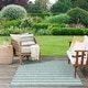 preview thumbnail 12 of 13, Nourison Positano Indoor/Outdoor Striped Area Rug