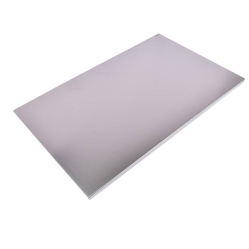 Heavy Duty Multi-Purpose Stainless Steel Cutting Board with Non-Slip L-Edge for Vegetables and Dough