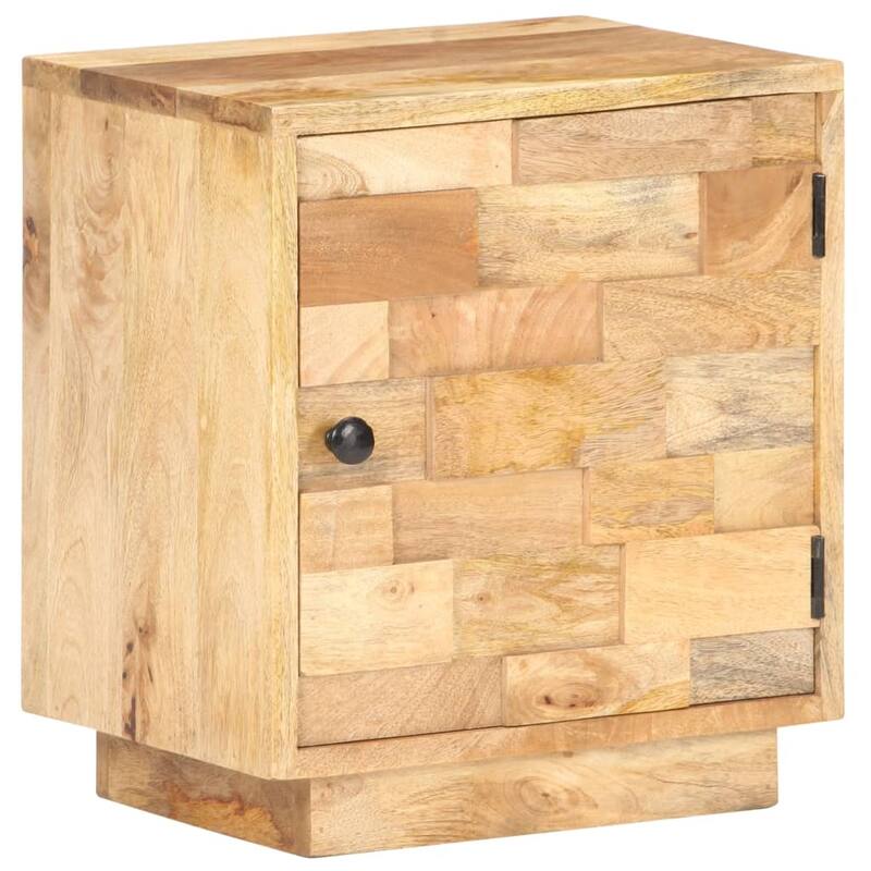 vidaXL Bedside Cabinet 15.7"x11.8"x17.7" Solid Mango Wood