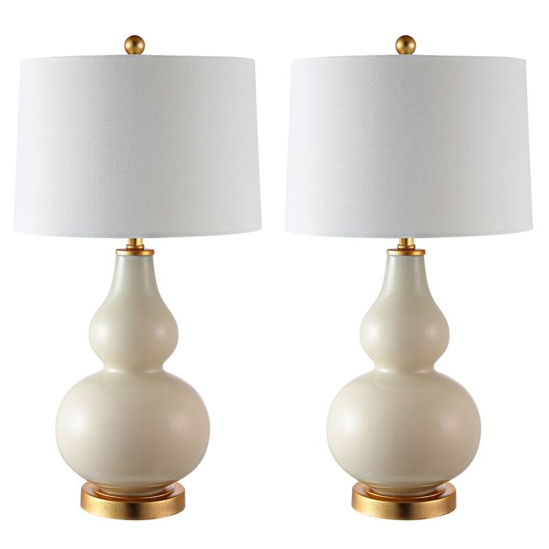 SAFAVIEH Lighting Karlen Gourd Table Lamp (Set of 2) - 15x15x28.5