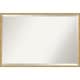 preview thumbnail 1 of 29, Beveled Wood Bathroom Wall Mirror - Svelte Polished Gold Frame