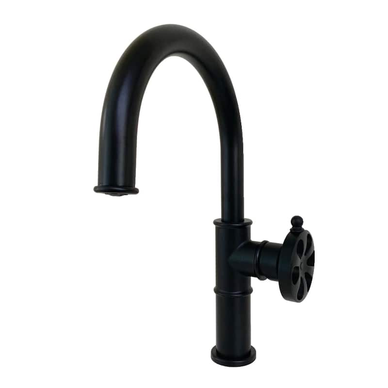 Kingston Brass Belknap 1.2 GPM Deck Mounted Single Hole Bathroom - Matte Black