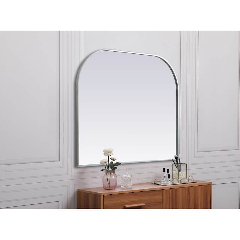 Indigo Home Metal Frame Arch Mirror 42x34 Inch