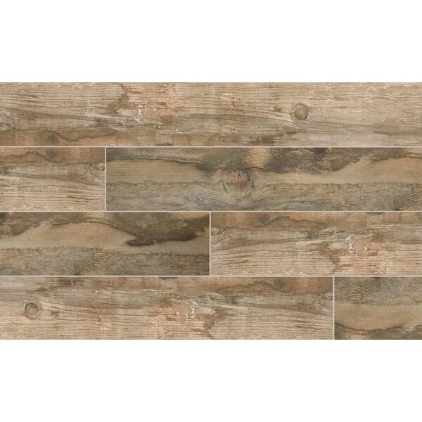 Shop Msi Nsalbro6x40 Salvage 40 X 6 Rectangle Wall Tile Matte Wood Imitating Visual Brown Overstock 27674094