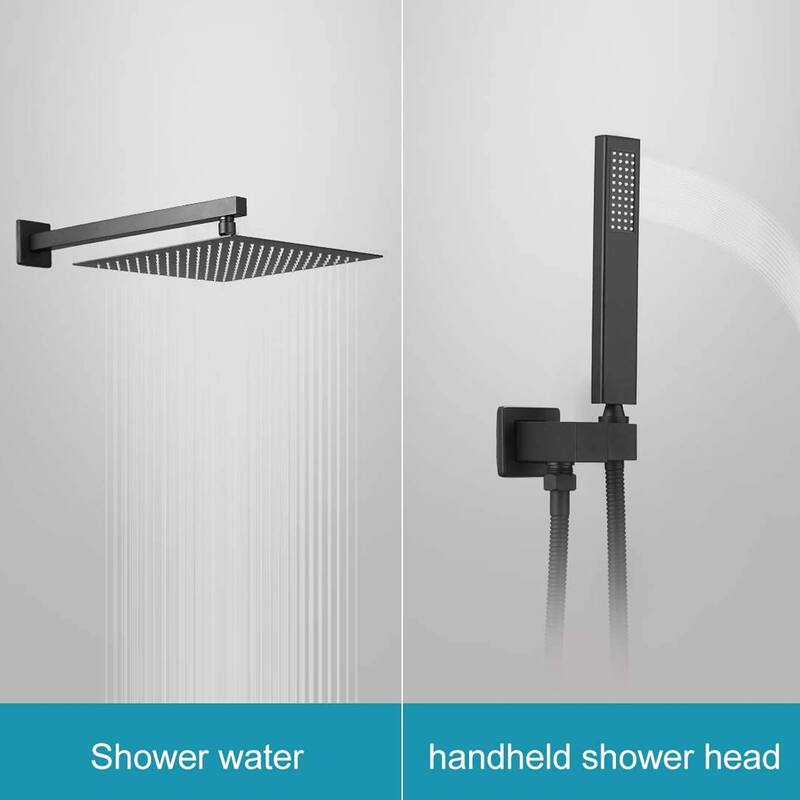 WIZ 3-Spray Patterns With 2.5 GPM 12 in. Showerhead Shower System