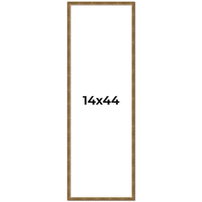14x44 Frame Gold Solid Wood Picture Frame - Complete Modern Photo