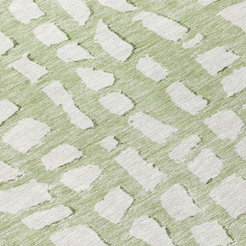 Machine Washable Indoor/ Outdoor Chantille Modern Abstract Rug
