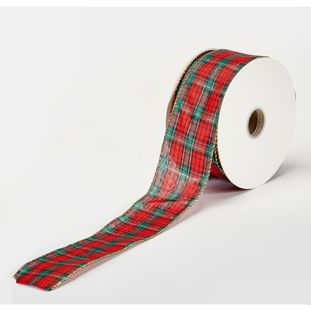 Plaid Wired Ribbon 50 YD