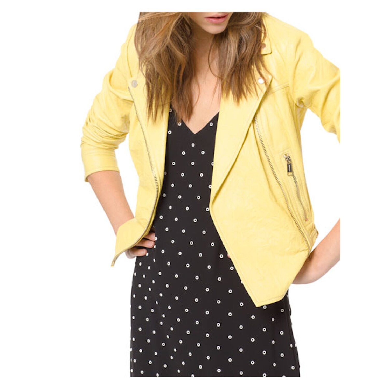 michael kors vest womens yellow