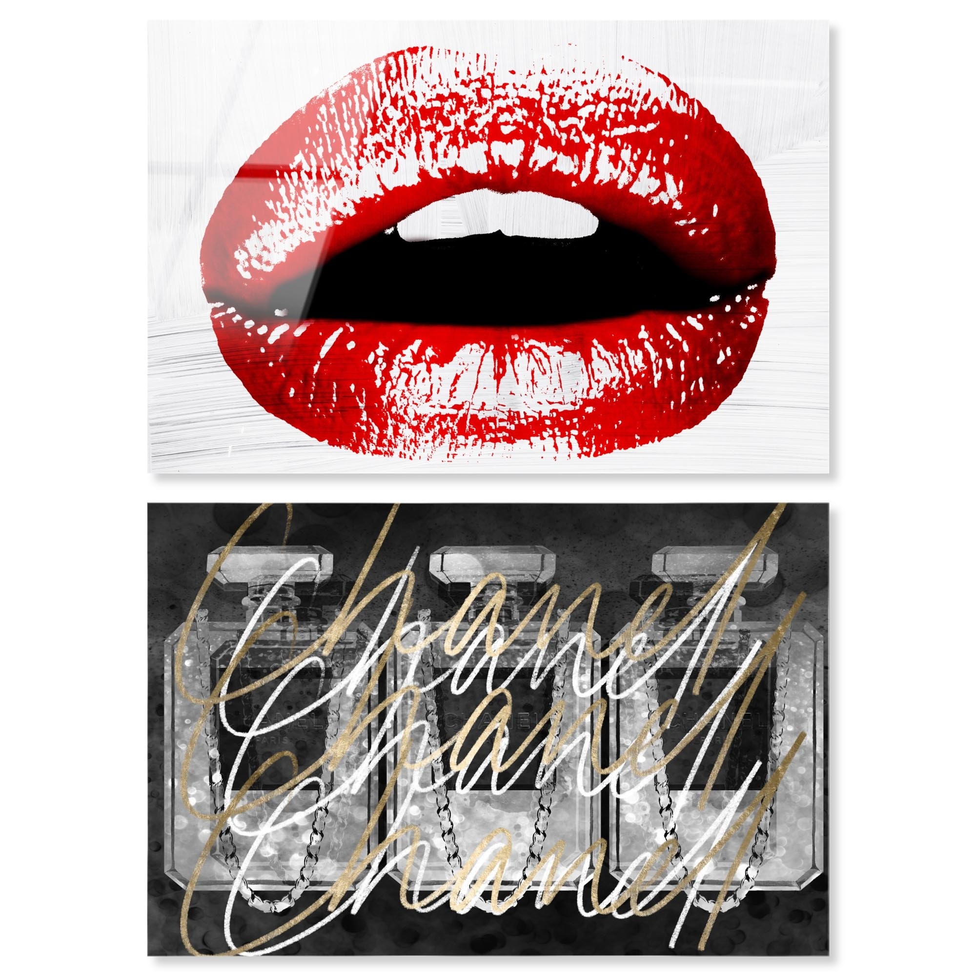 Parisian Night Duo Glam Wall Art Acrylic Print by Art Remedy