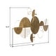 preview thumbnail 6 of 4, Lysandra Abstract Metal Modern Wall Art - 19.5"H x 39"W x 0.5"D