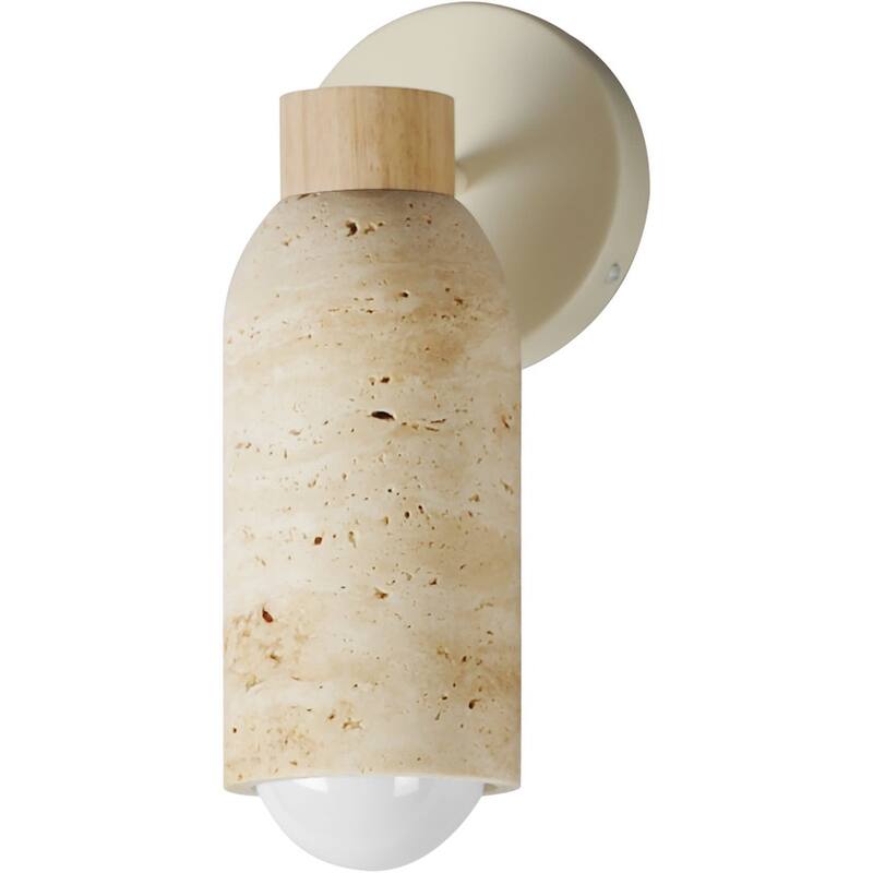 Maxim 10621 Pompeii 13" Tall Wall Sconce - Travertine / Oyster