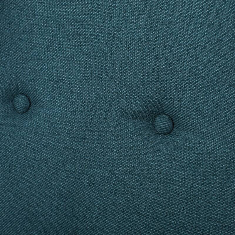 Roomfitters Tufted Wingback Accent Chair with Nailhead Trim, Upholstered Single Lounge Chair for Living Room or Bedroom, Teal