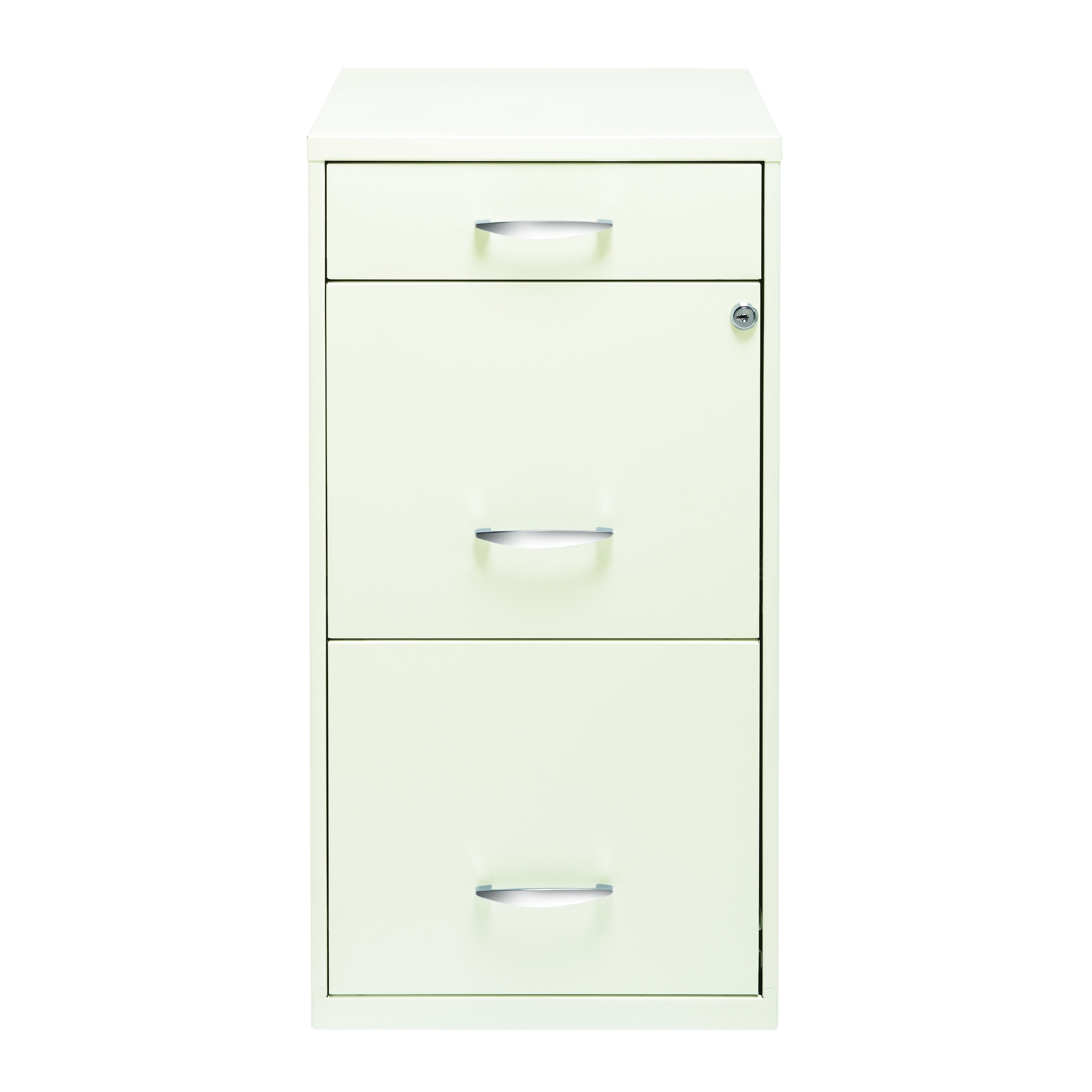 Space Solutions 18" Deep 3 -drawer Organizer File Cabinet, Off-White