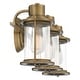 preview thumbnail 4 of 6, Quoizel Riggs Weathered Brass 3-light Dimmable Steel Bath Light