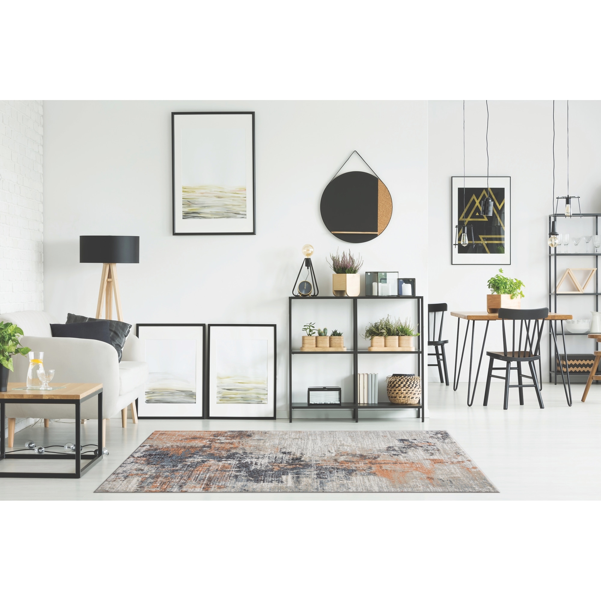 MDA Rugs Marina Collection Abstract Multicolor Area Rug