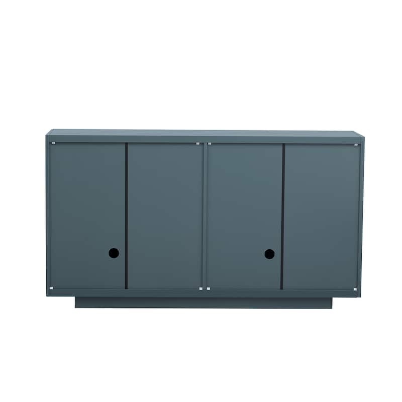 4 Wavy Doors Ample Storage Space Sideboard