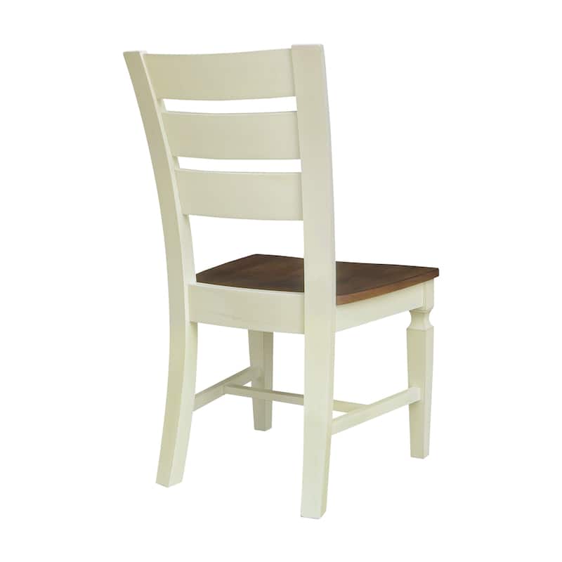 Vista Ladderback Solid Wood Dining Chairs - Set of Two