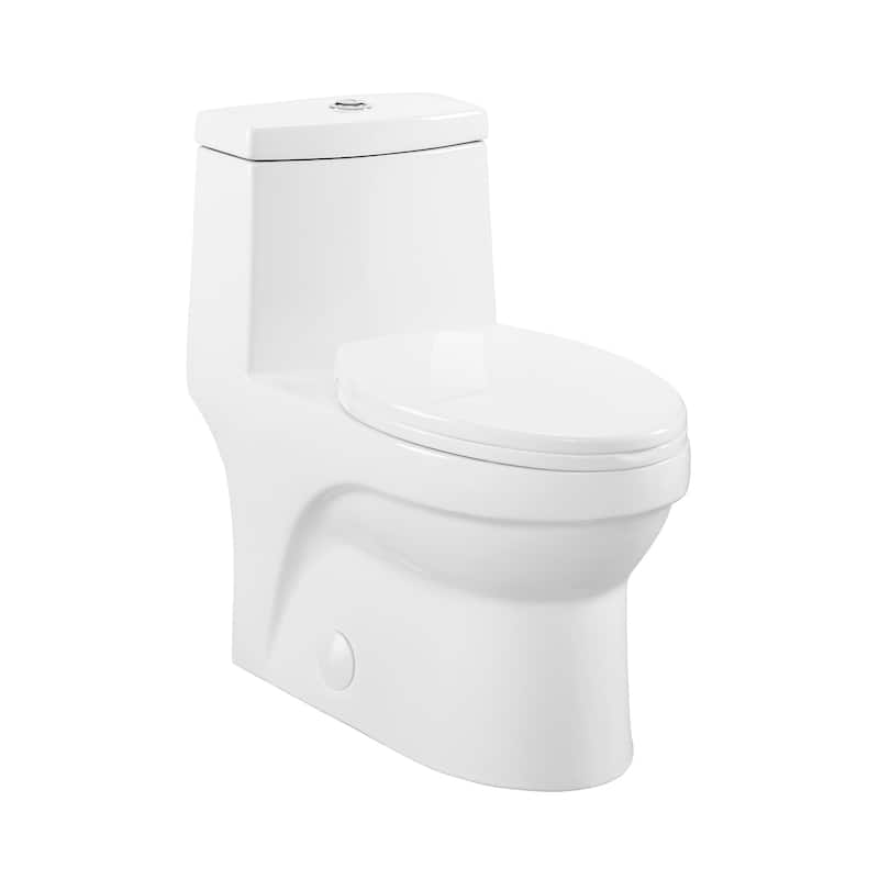 ﻿﻿﻿Virage One Piece Elongated ﻿Toilet with Touchless Retrofit Dual Flush 1.1/1.6 gpf