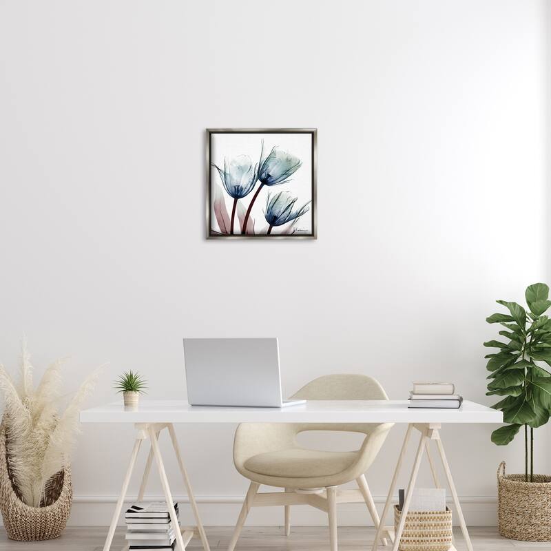 Stupell Translucent Tulip Bulbs Framed Floater Canvas Wall Art Design By Albert Koetsier