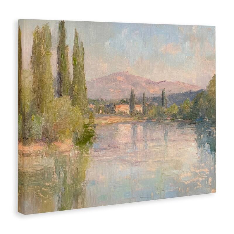 Stupell Place By The Lake Canvas Wall Art Design By Petal Prints Design